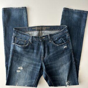 American Eagle Outfitters Slim Straight Distressed Jeans, sz 30x34